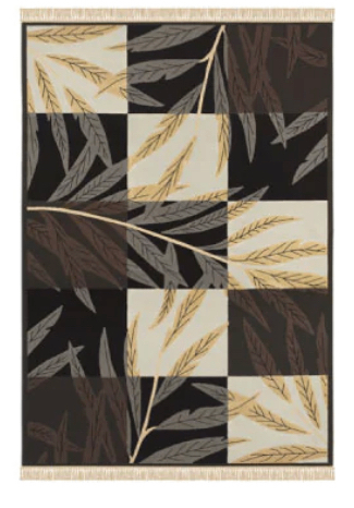Area Rug - Brown & Grey (5ft 3inch x 7ft 4inch)