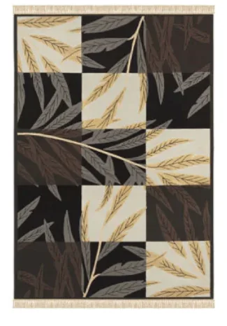 Area Rug - Brown & Grey (5ft 3inch x 7ft 4inch) thumbnail