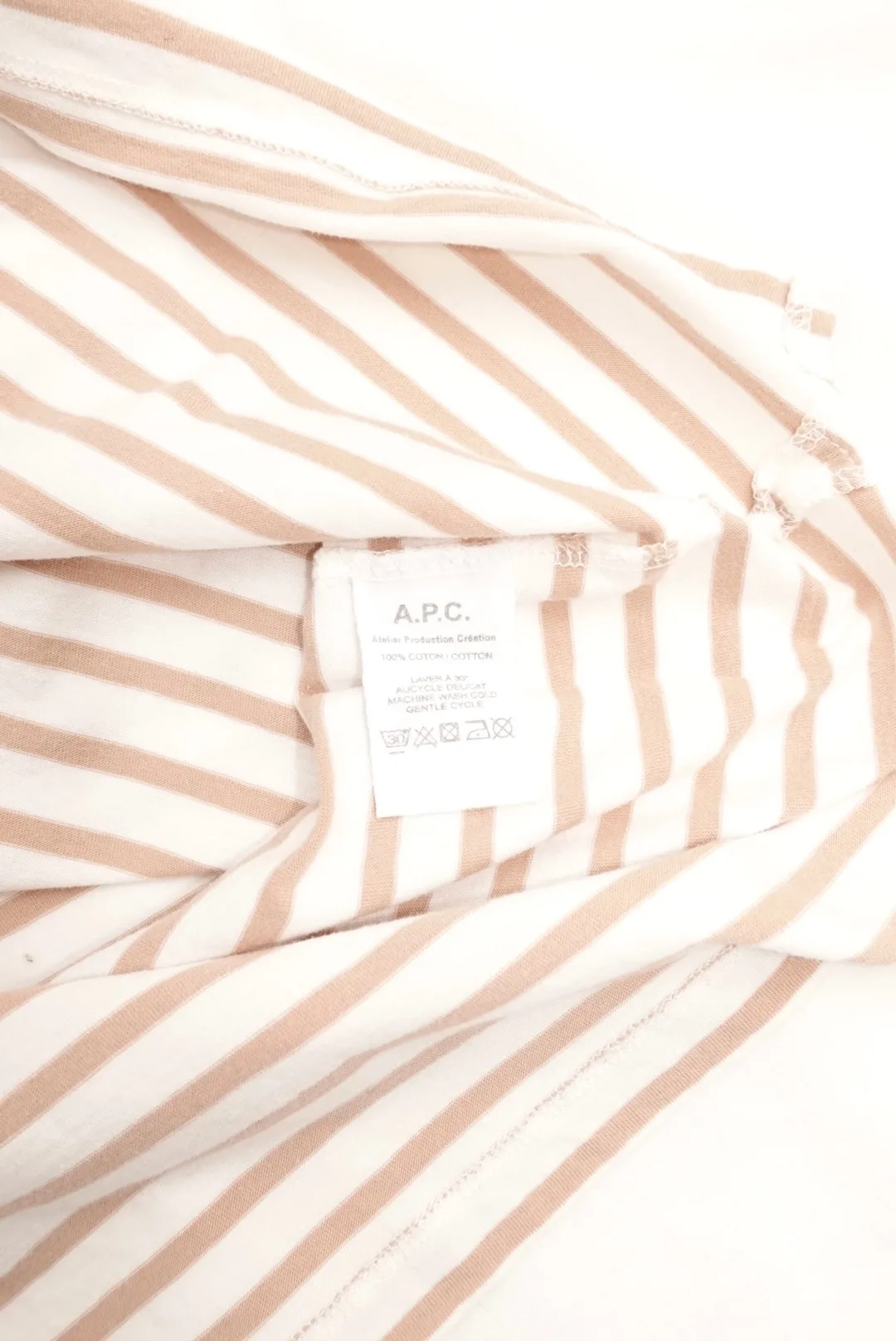 APC Camel Stripe Long Sleeve Blouse - Size L image indicator(4)