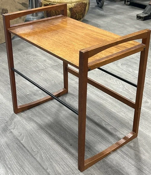 Mid-Century Teak Side Table (12”x18”x18” Tall) image indicator(3)