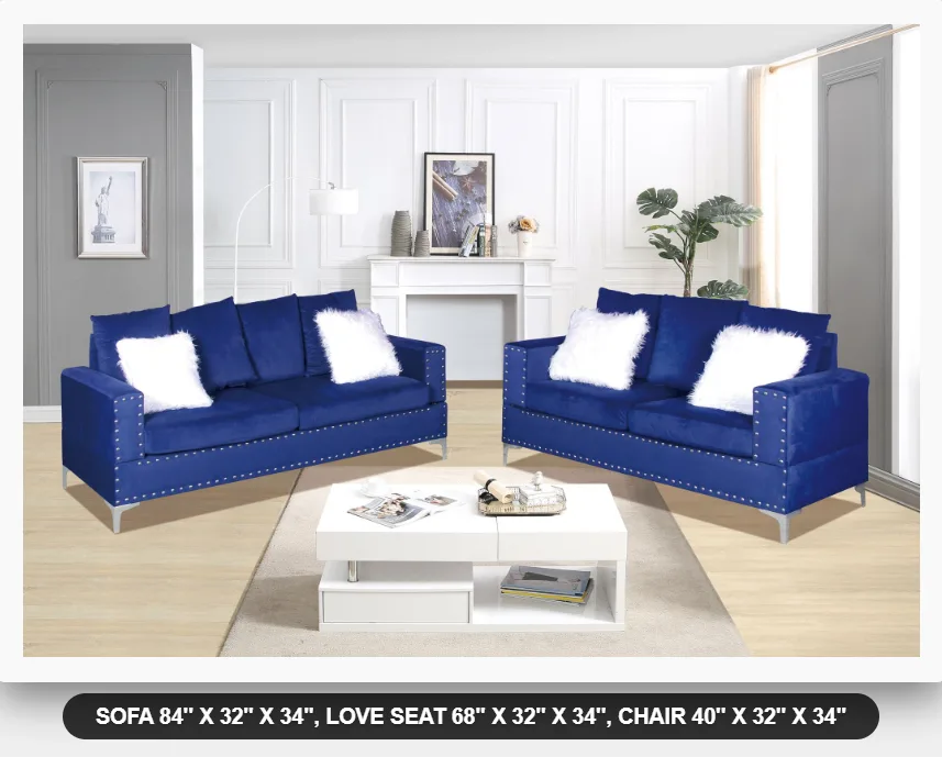 New Sofa and love seat - velvet - $1599 thumbnail
