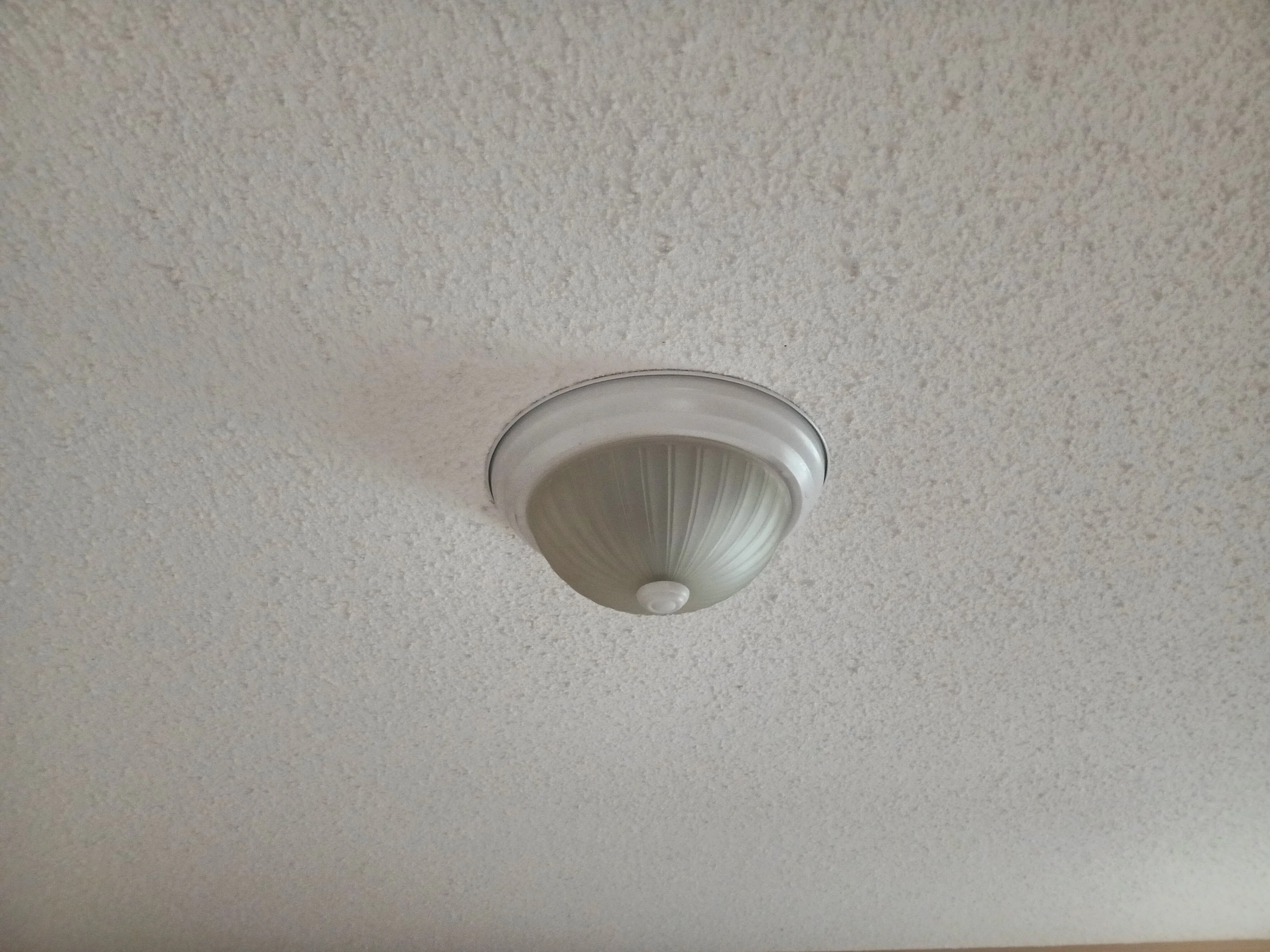 10" White Frosted Glass Ceiling Flush Mount Light Fixture w Bulb image indicator(2)