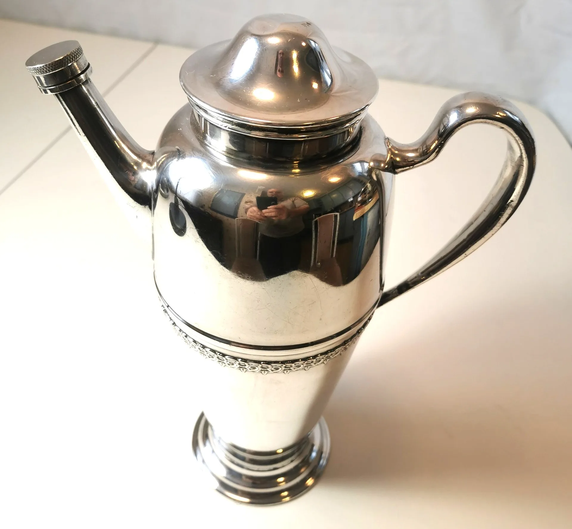 1847 Rogers Bros Wine Decanter Set of 7 Silver Plated Tray image indicator(5)