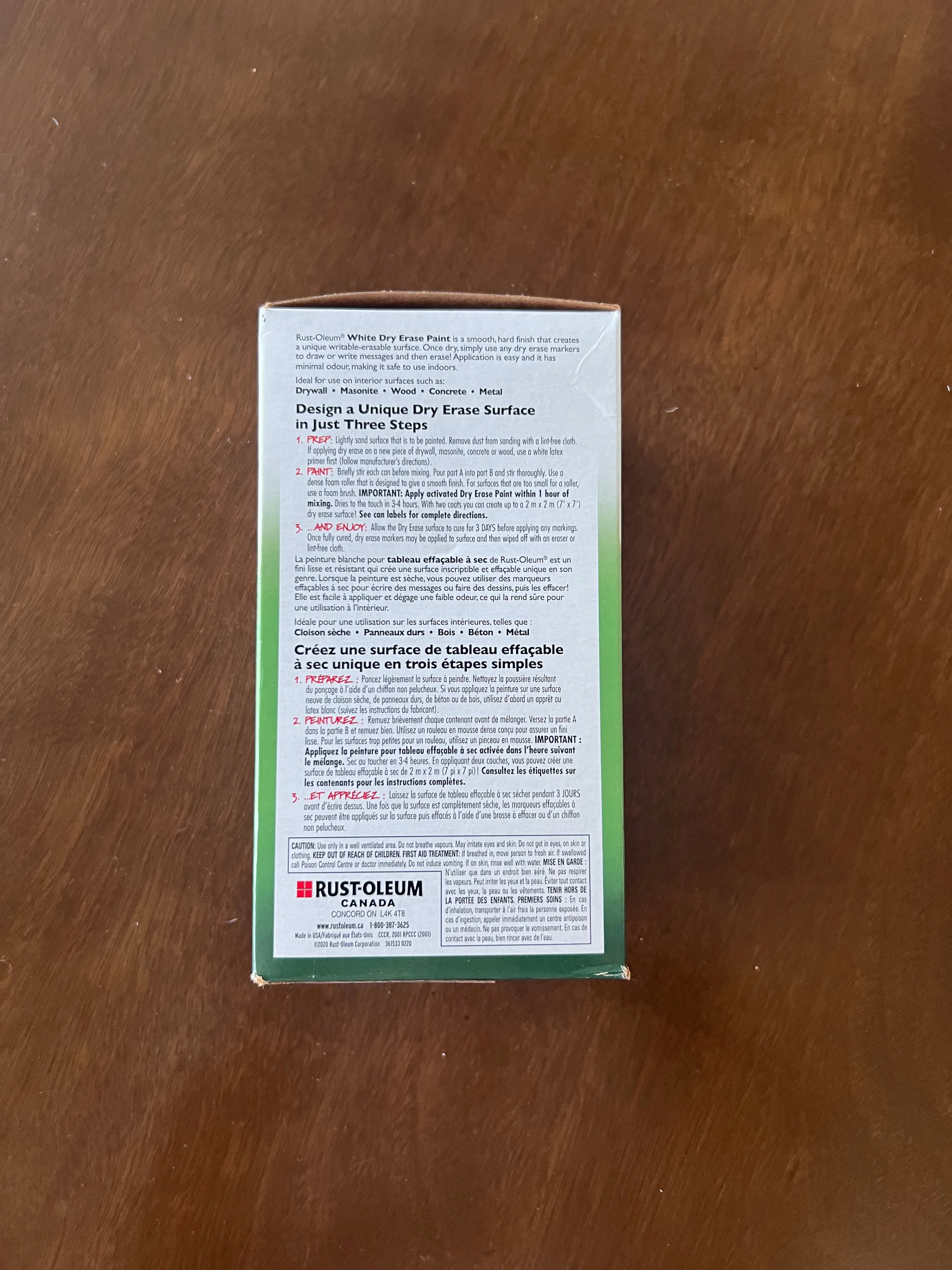 Rust-Oleum Specialty Dry Erase Paint Kit in White, 473 mL image indicator(4)