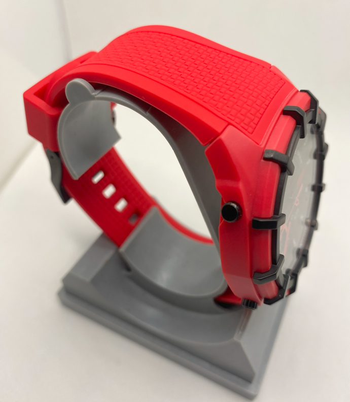 "For Trade/For Sale" Diesel Framed Three-Hand Red Silicone Watch - photo 5