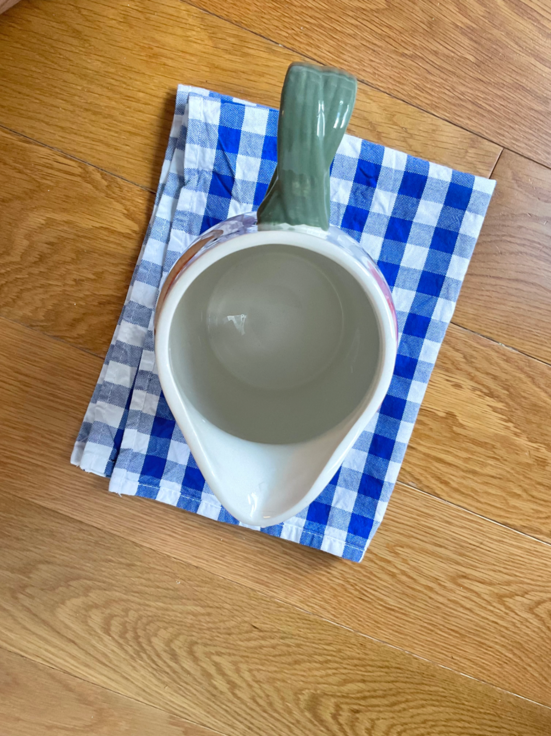 Floral Stoneware Pitcher - photo 3