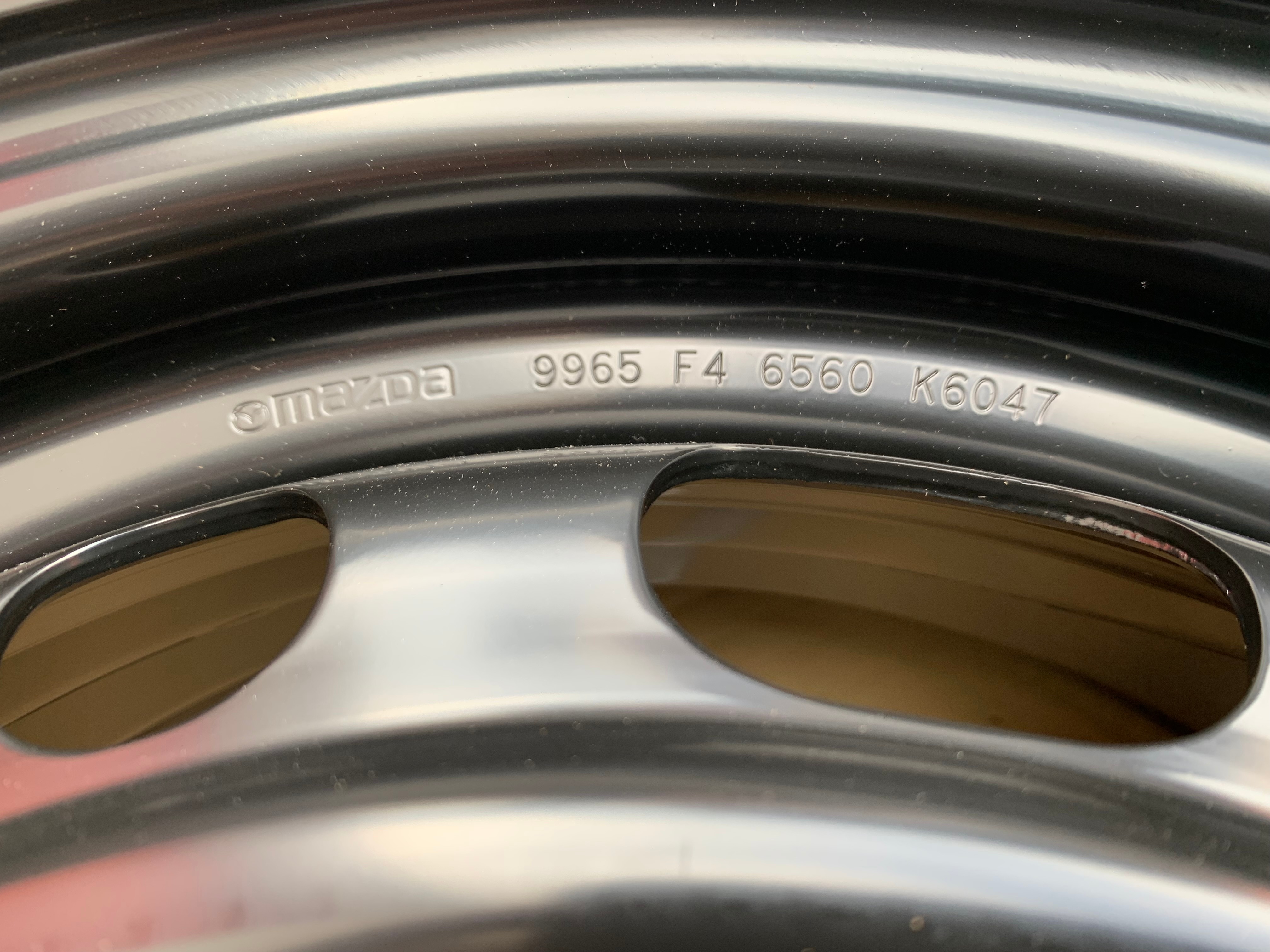 1 X single Brand New OEM 16X6.5" Mazda CX3 BLK steel rim - photo 4