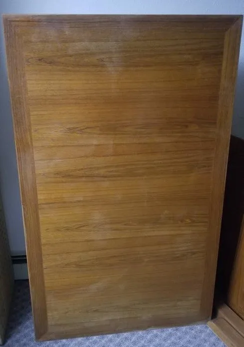 RARE Mid-Century Danish Modern Skovby Teak Dining Table w/Leaves image indicator(9)