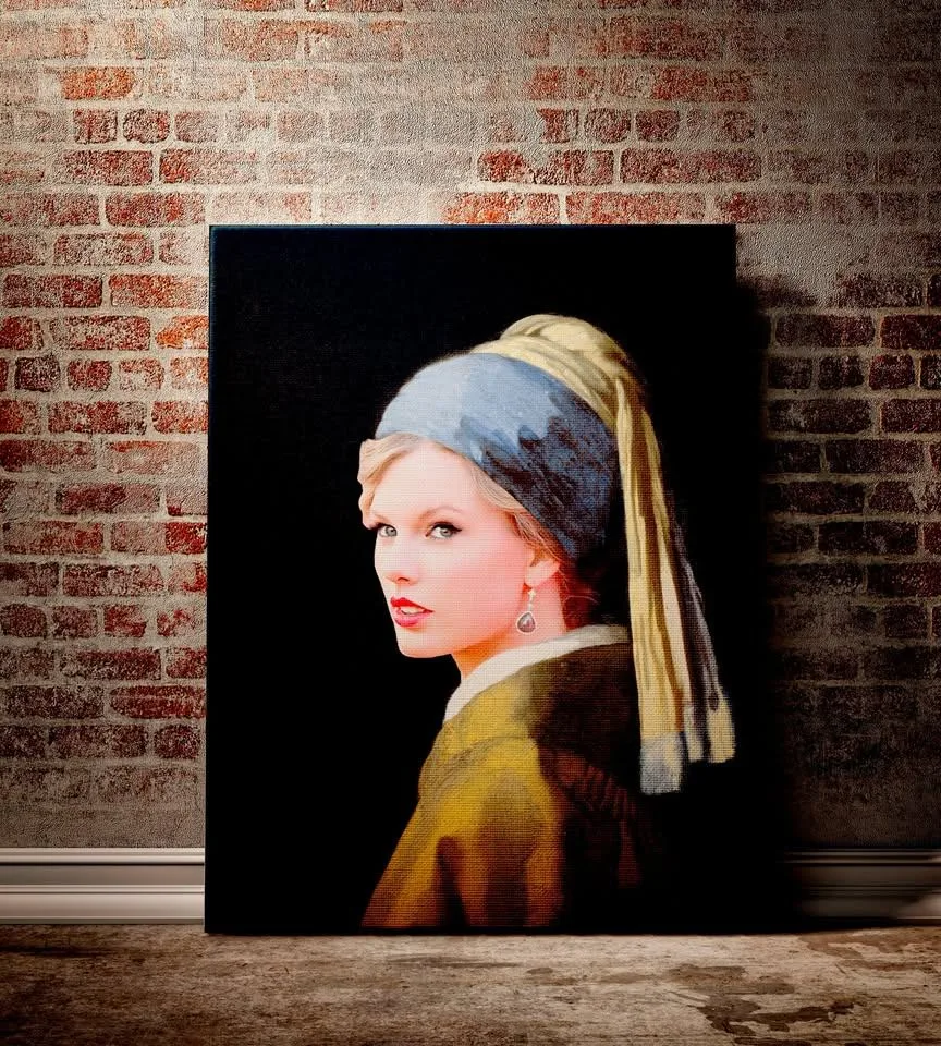 Taylor Swift as a Girl with a Pearl Earring 🥕 thumbnail