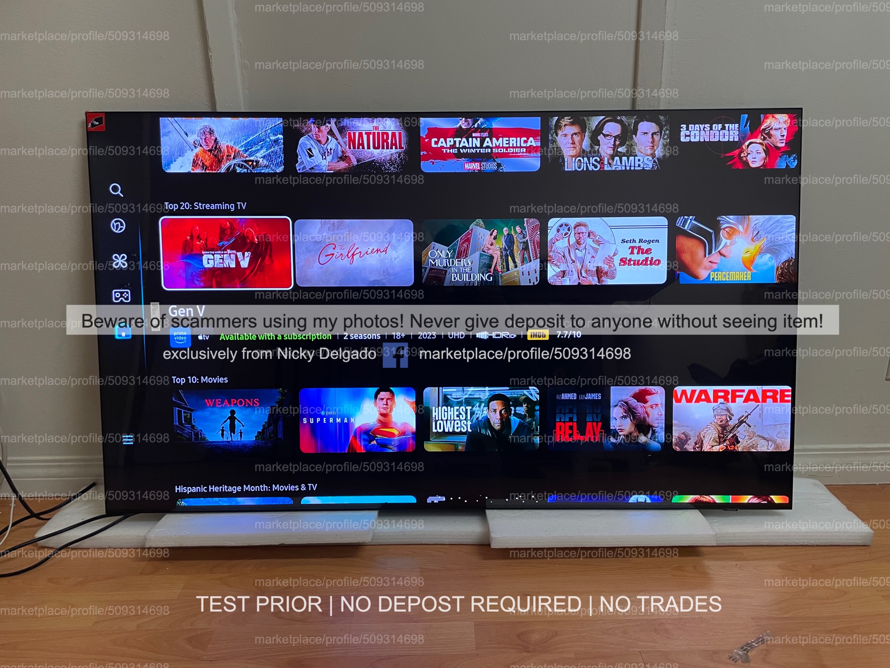 NEW! Samsung 55" OLED  Smart 4K TV QN55S92D  - 4K 120hz - 2025 - photo 4