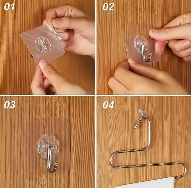Good Quality 10 Pcs Wall Hooks - Plastic Utility Hooks - photo 4