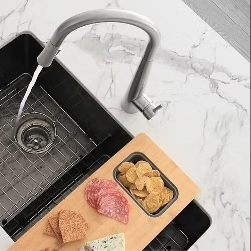 STILYSH Kitchen Sink Faucet Single Handle Brushed Finish K-135S - photo 2
