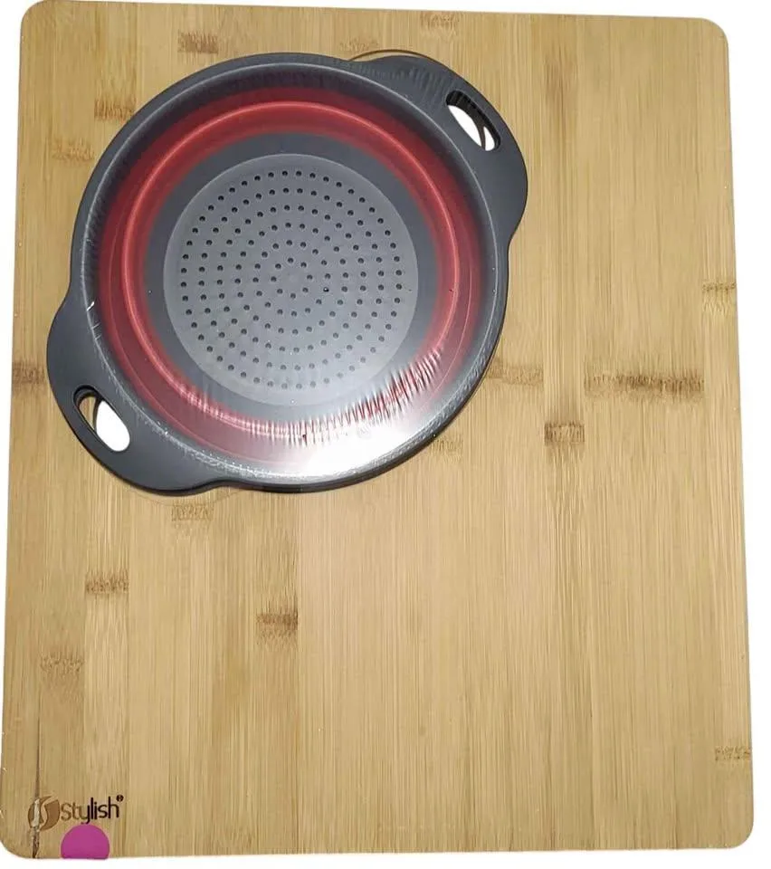 Large Cutting Board with Colander-Stylish A-907 thumbnail