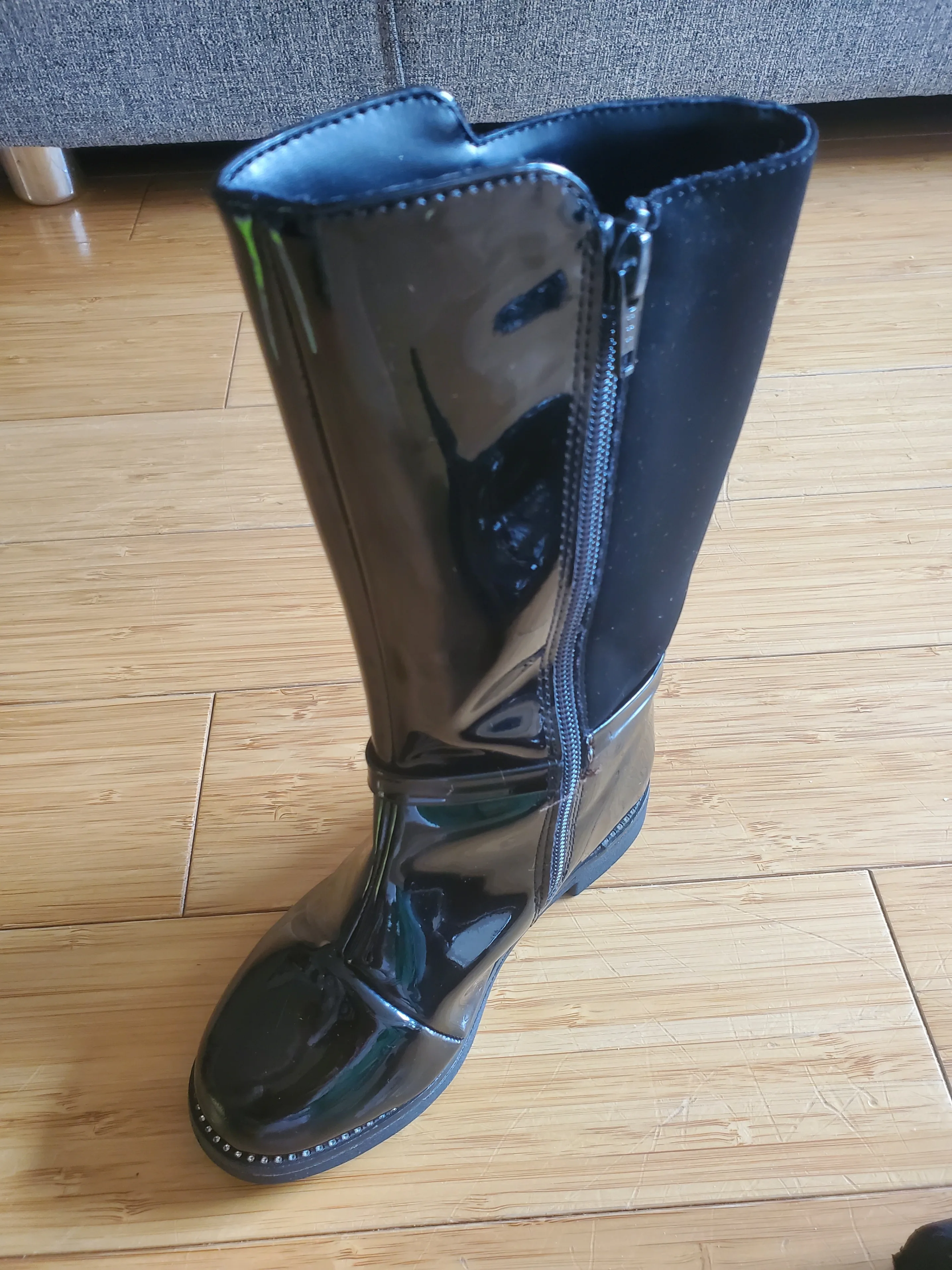 The Children's Place Toddler Girls Jeweled Tall Boots - black image indicator(3)