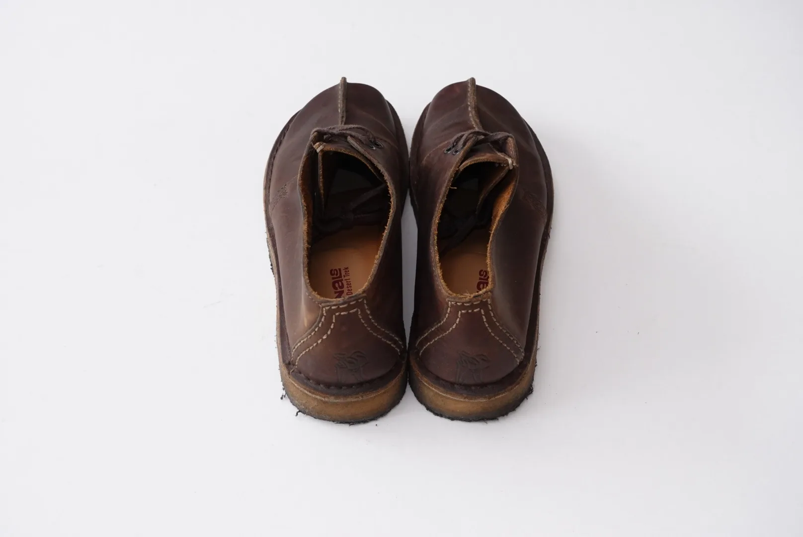 Clarks Desert Trek Leather Shoes Brown - Mens US 8.5 image indicator(5)