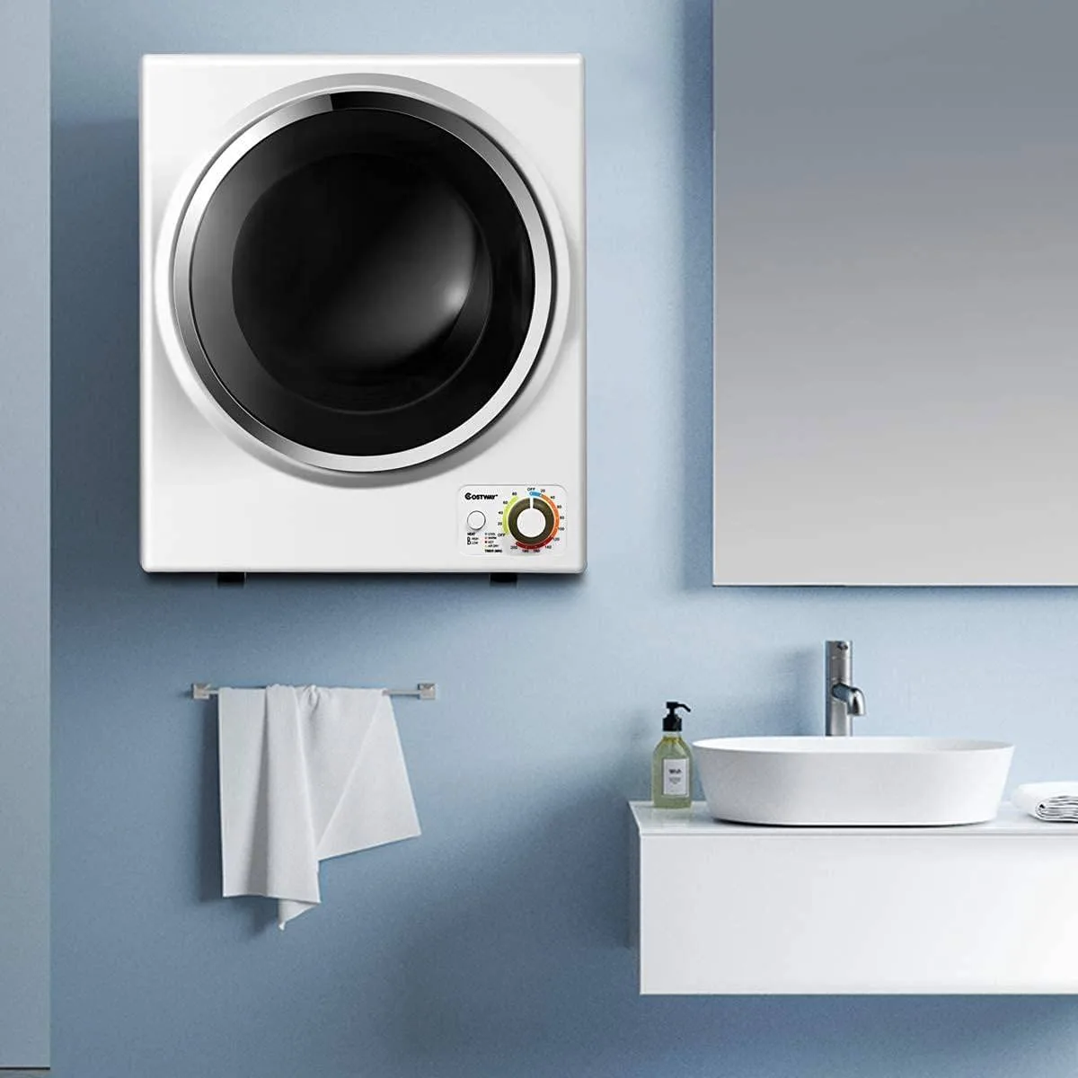 110V Electric Portable Clothes Stainless Steel Tub Laundry Dryer thumbnail