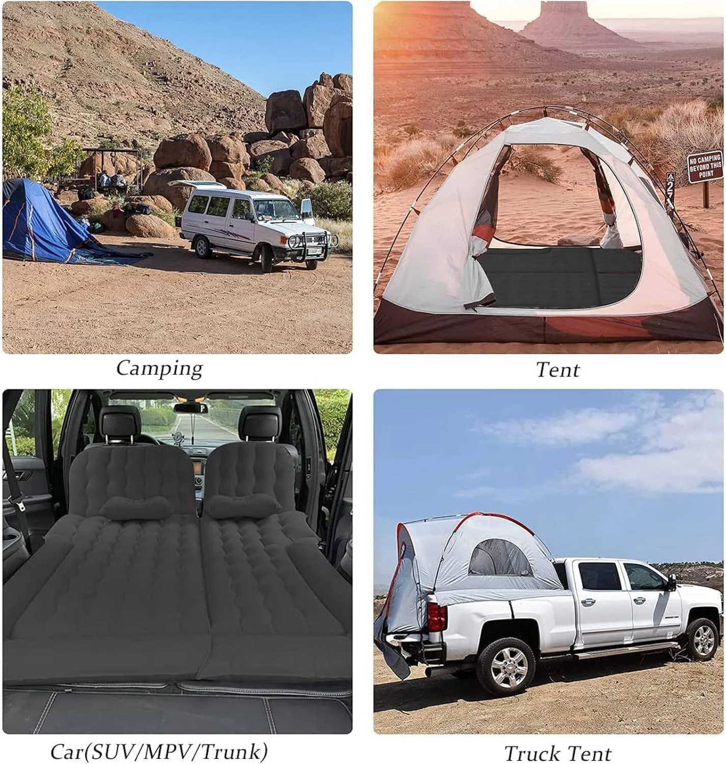 SUV Inflatable Car Mattress with Pump & 4 Pillows, 174 x 126 cm image indicator(5)