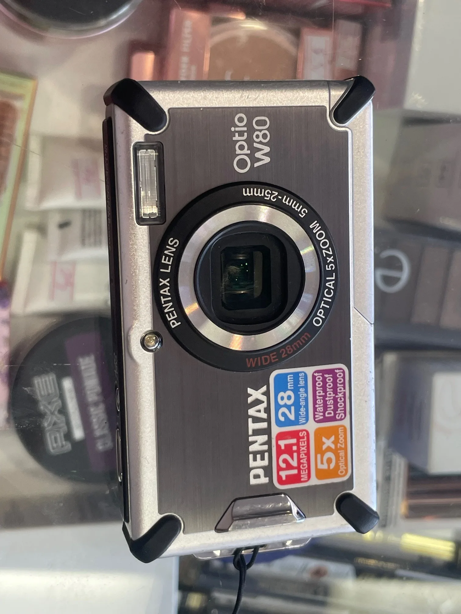 Pentax WP Digital Camera Optio W80 12.1 MP 5X Optical Zoom thumbnail
