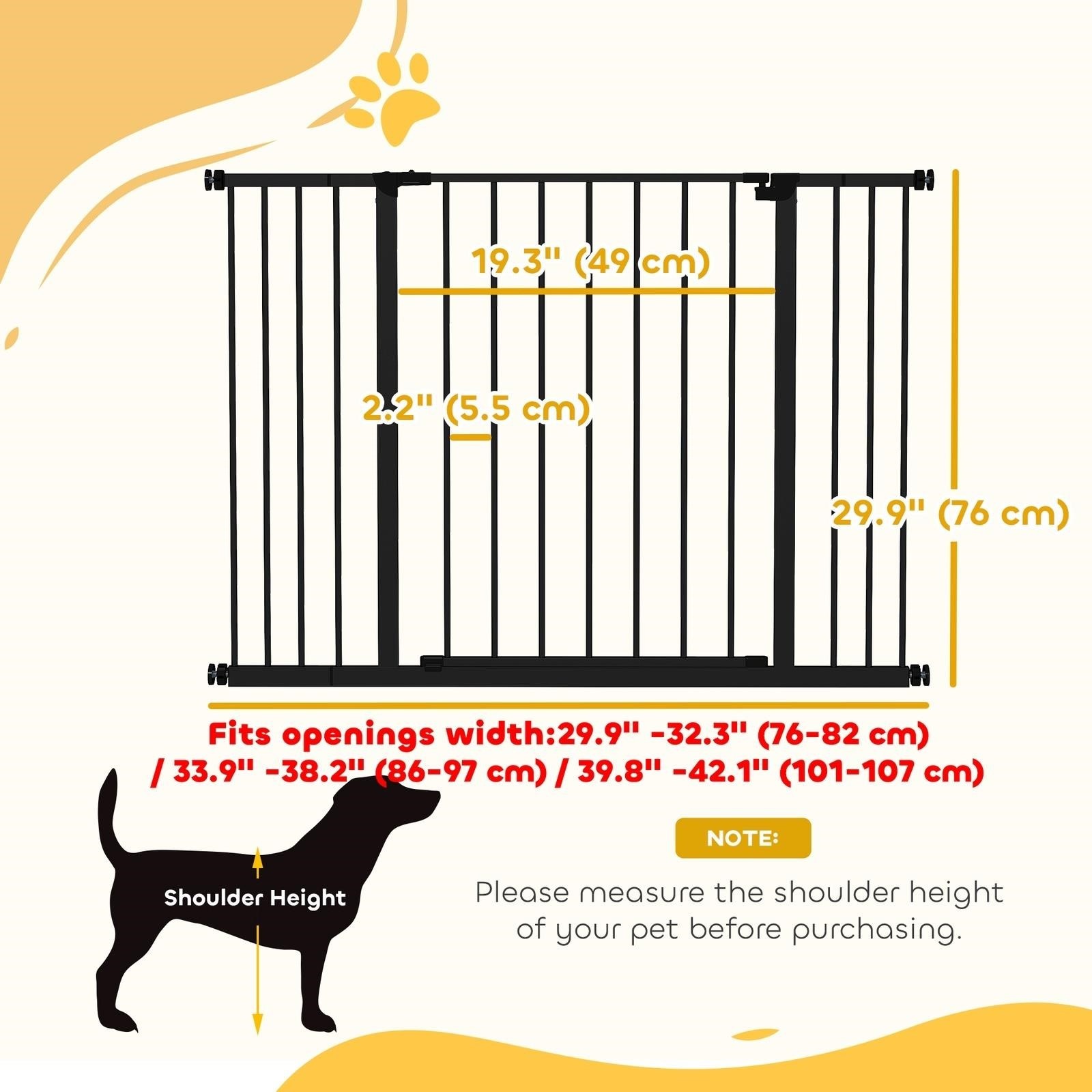 NEW-Pressure Fit Dog Gate for Stairs - photo 4