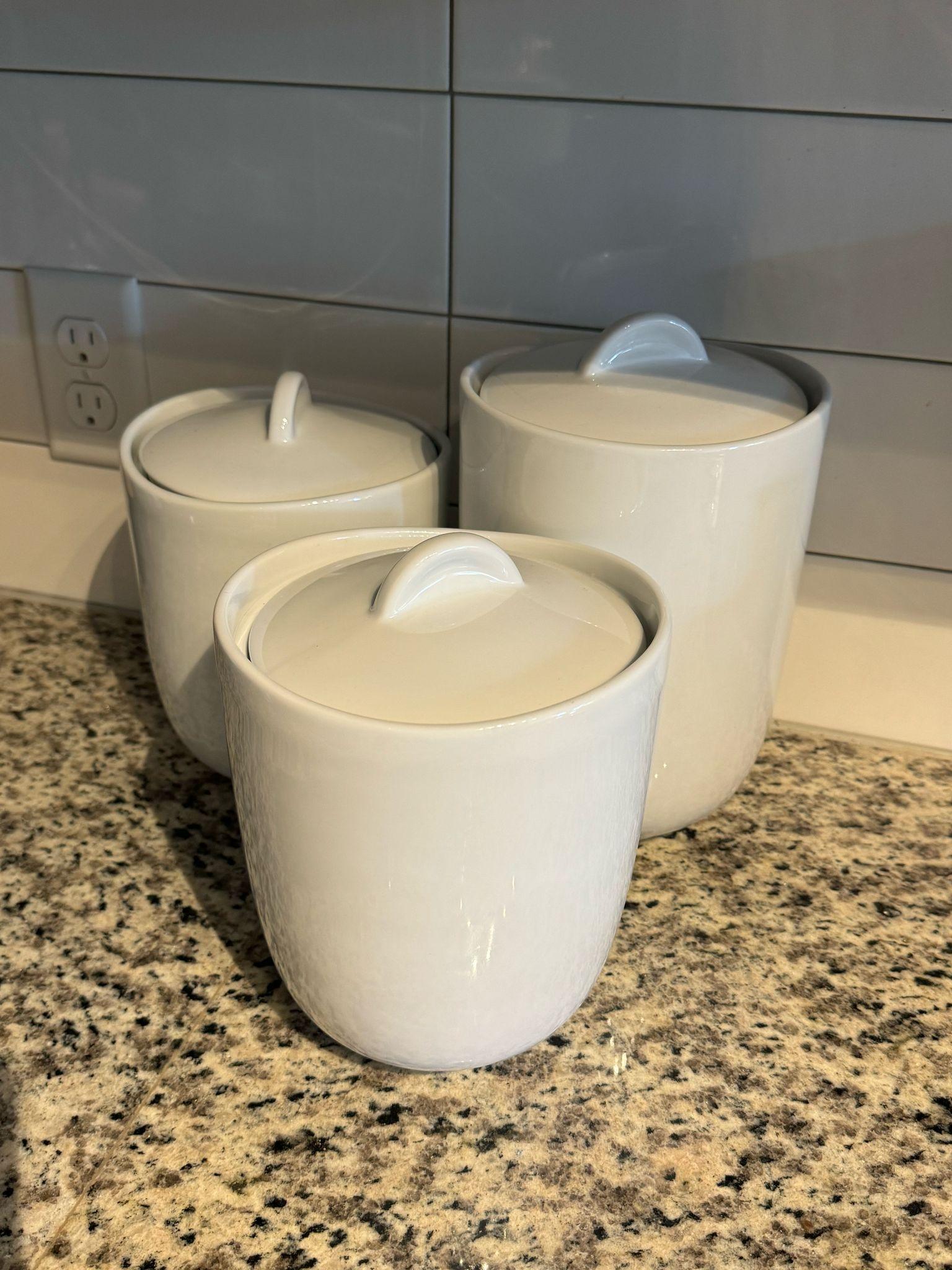 West Elm Porcelain Canisters Set - photo 5