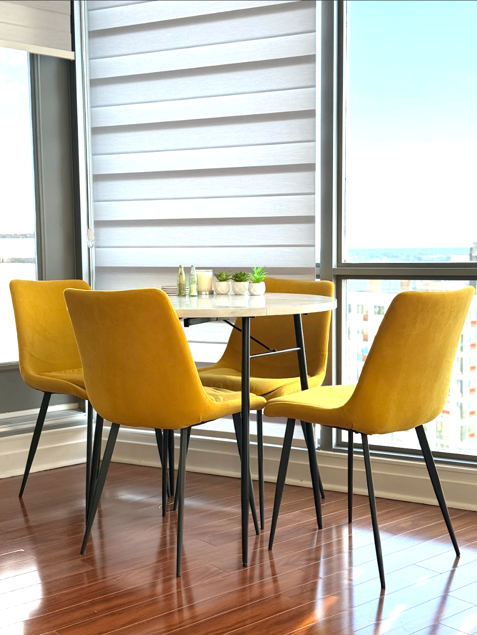 Folding Dining Table with 4 Chairs