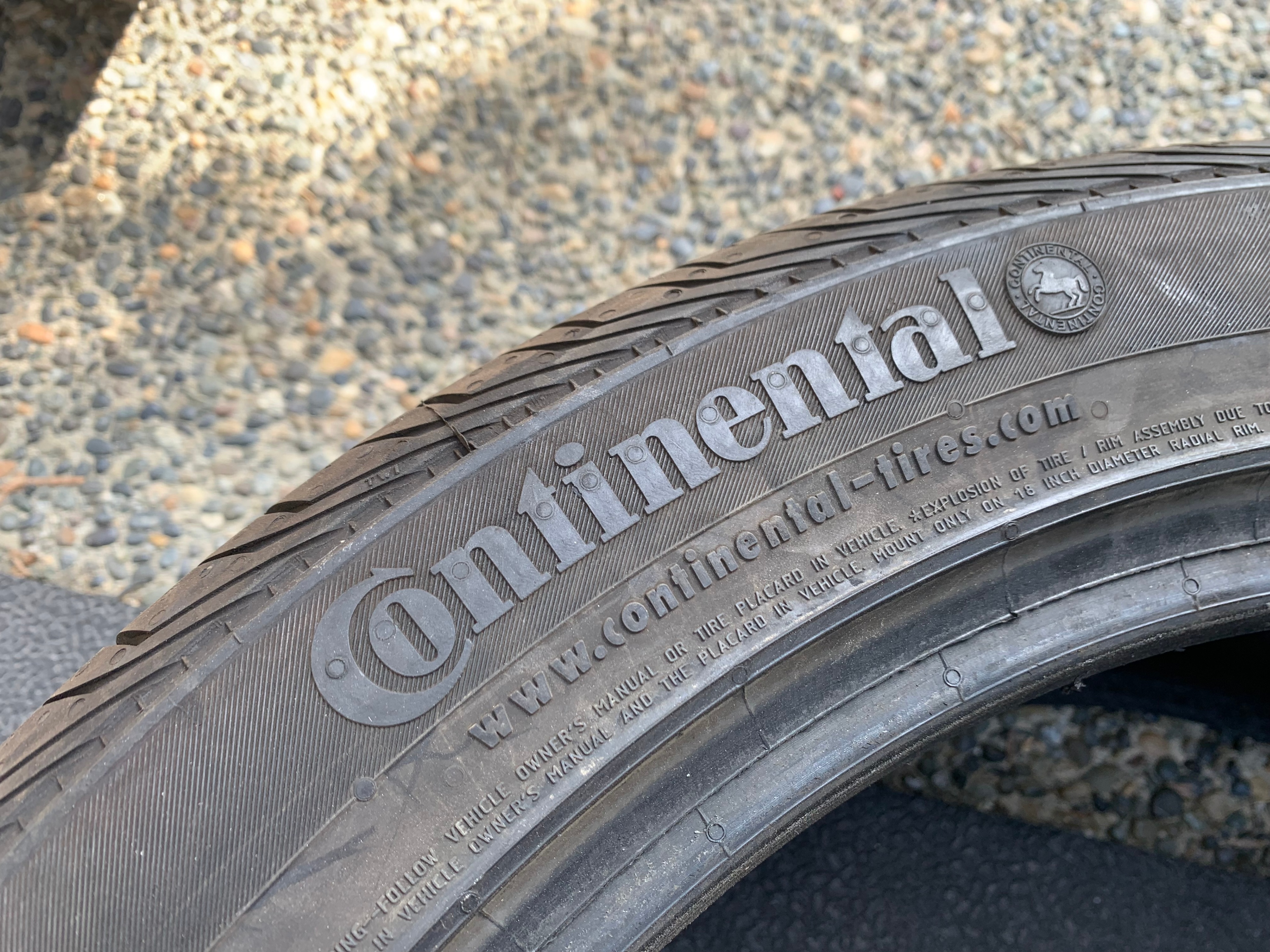 1 X single 235/45/18 Continental conti pro contact Like new - photo 5