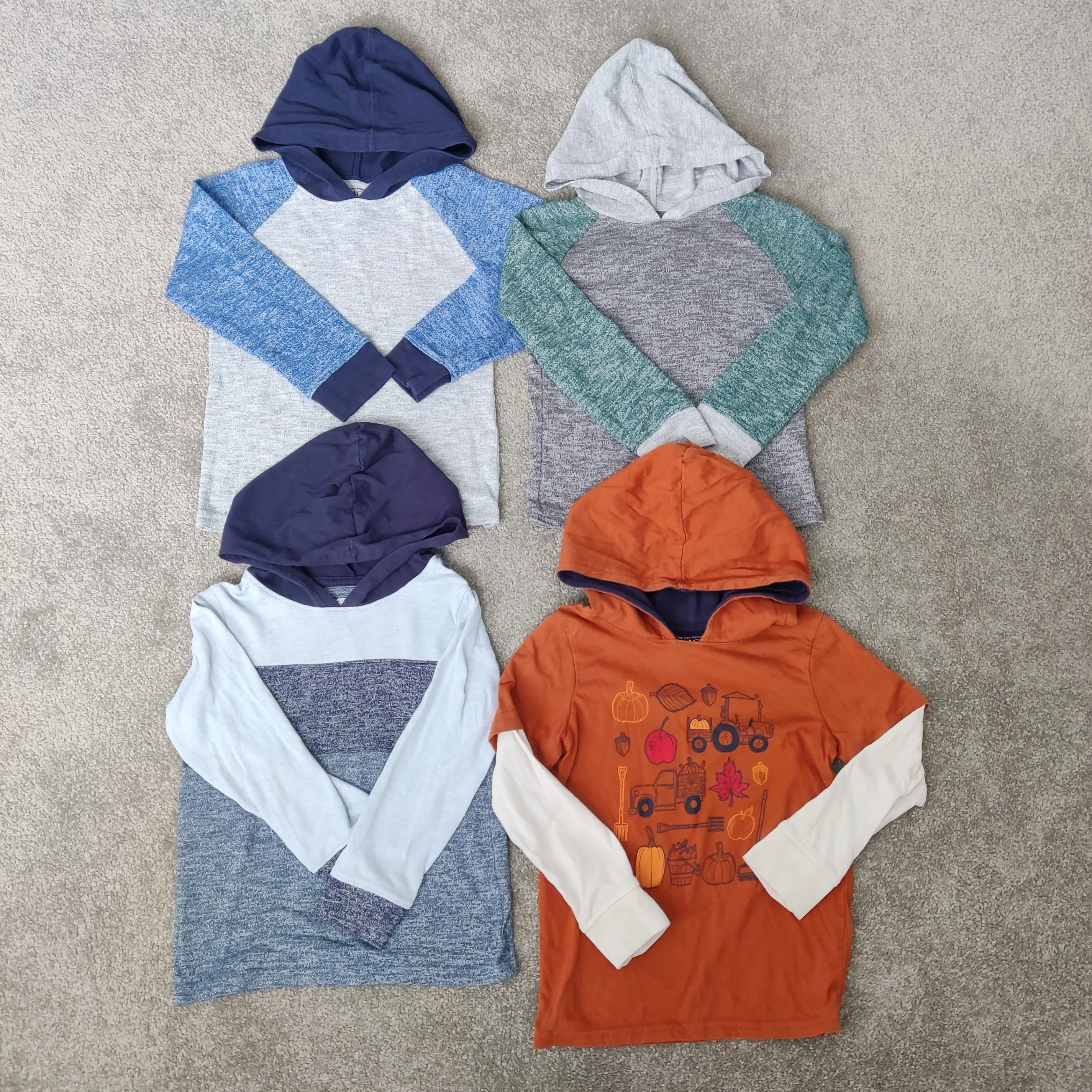 The Children's Place Kid's Size 4T Hoodie Set Lightweight Fall thumbnail