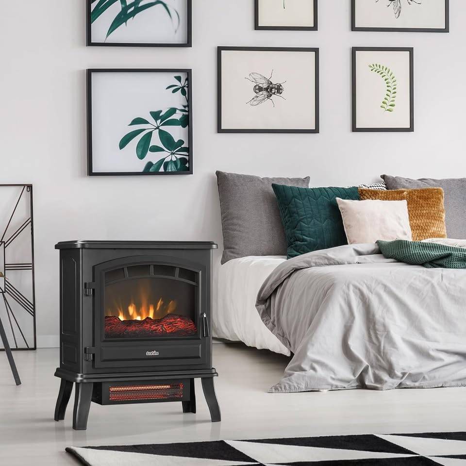 1000 sq. ft. Duraflame Infrared Quartz Electric Stove Heater