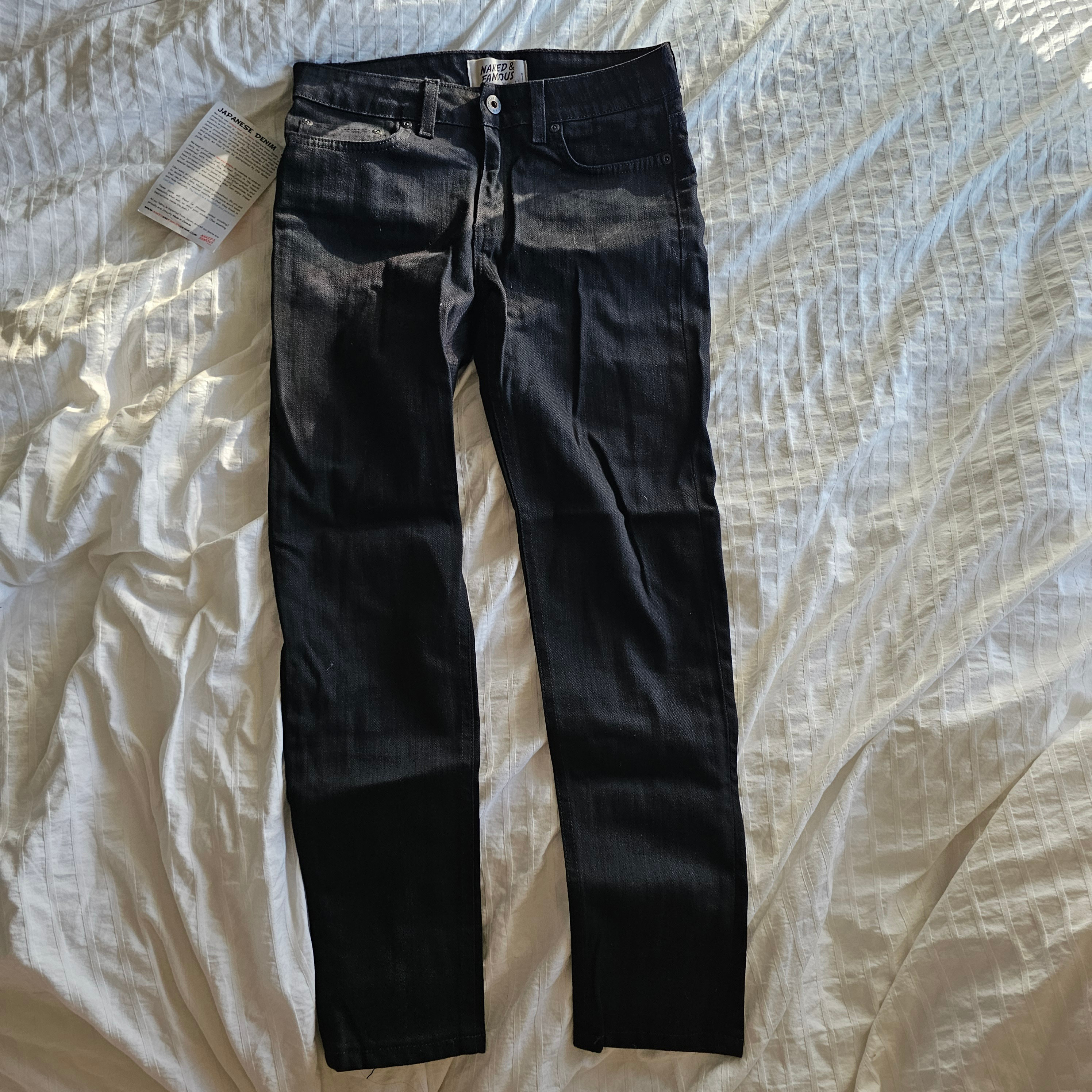 NWT Naked & Famous The Crop Skinny Jeans - 2018 - Black - Sz 27 - photo 2