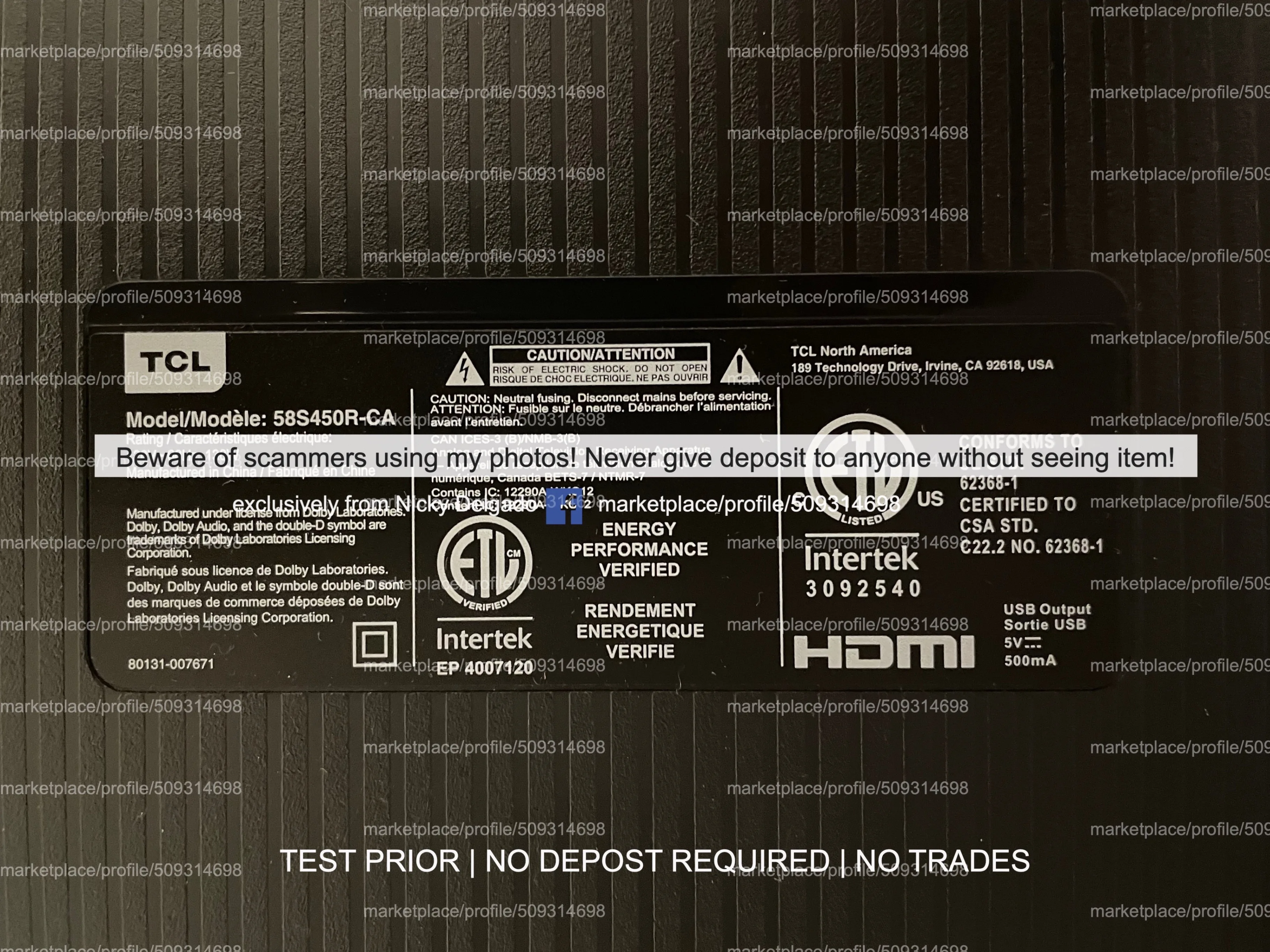 TCL 58” S-Class 58S450R 4K HDR LED Roku Smart TV > 2025 image indicator(7)