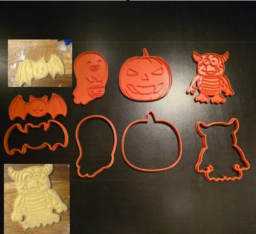 4PCS Halloween Cookie Cutter Set thumbnail