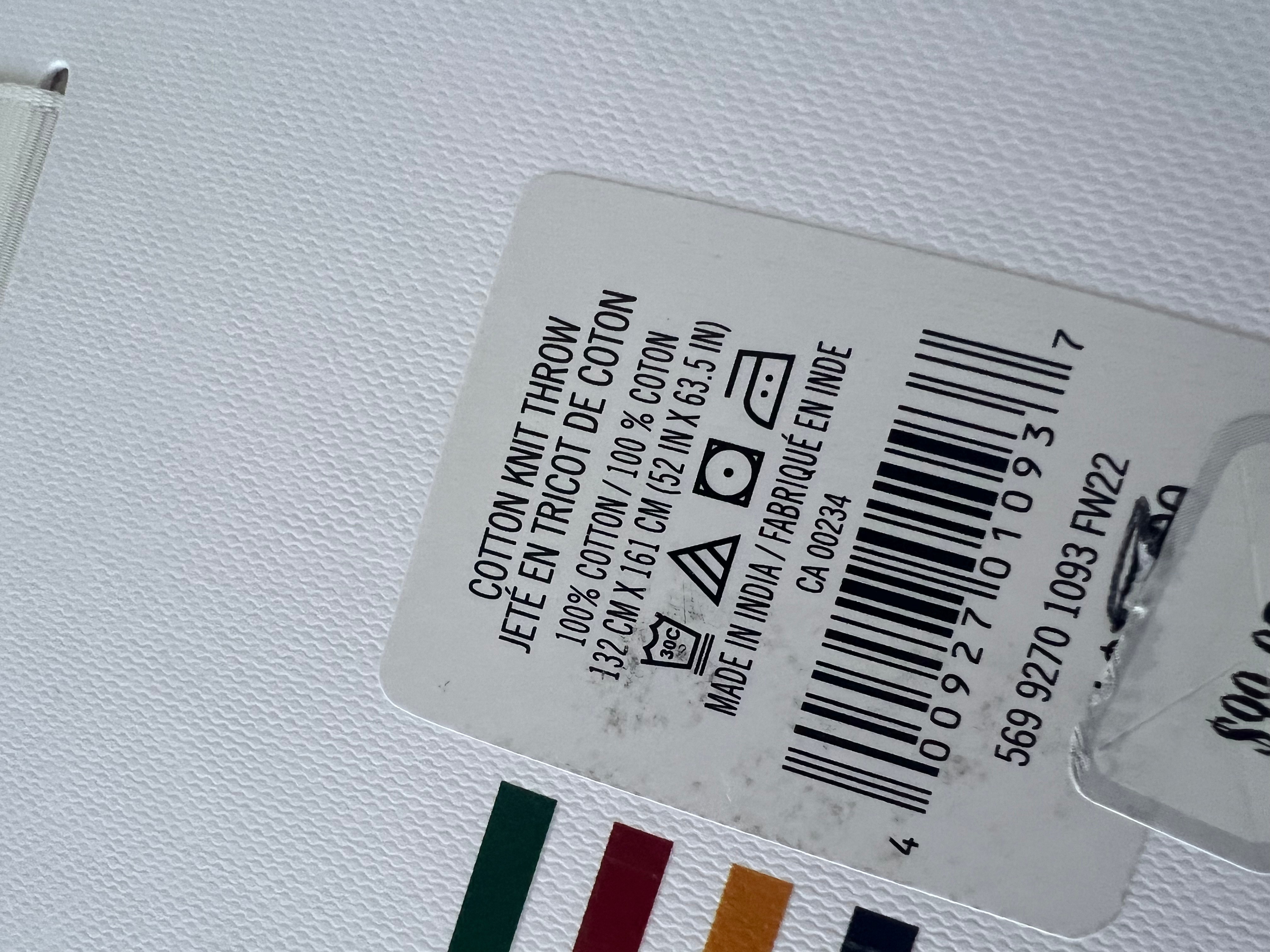 Hudson Bay Company Cotton Knit Throw, Multi-Stripe Blanket - photo 4