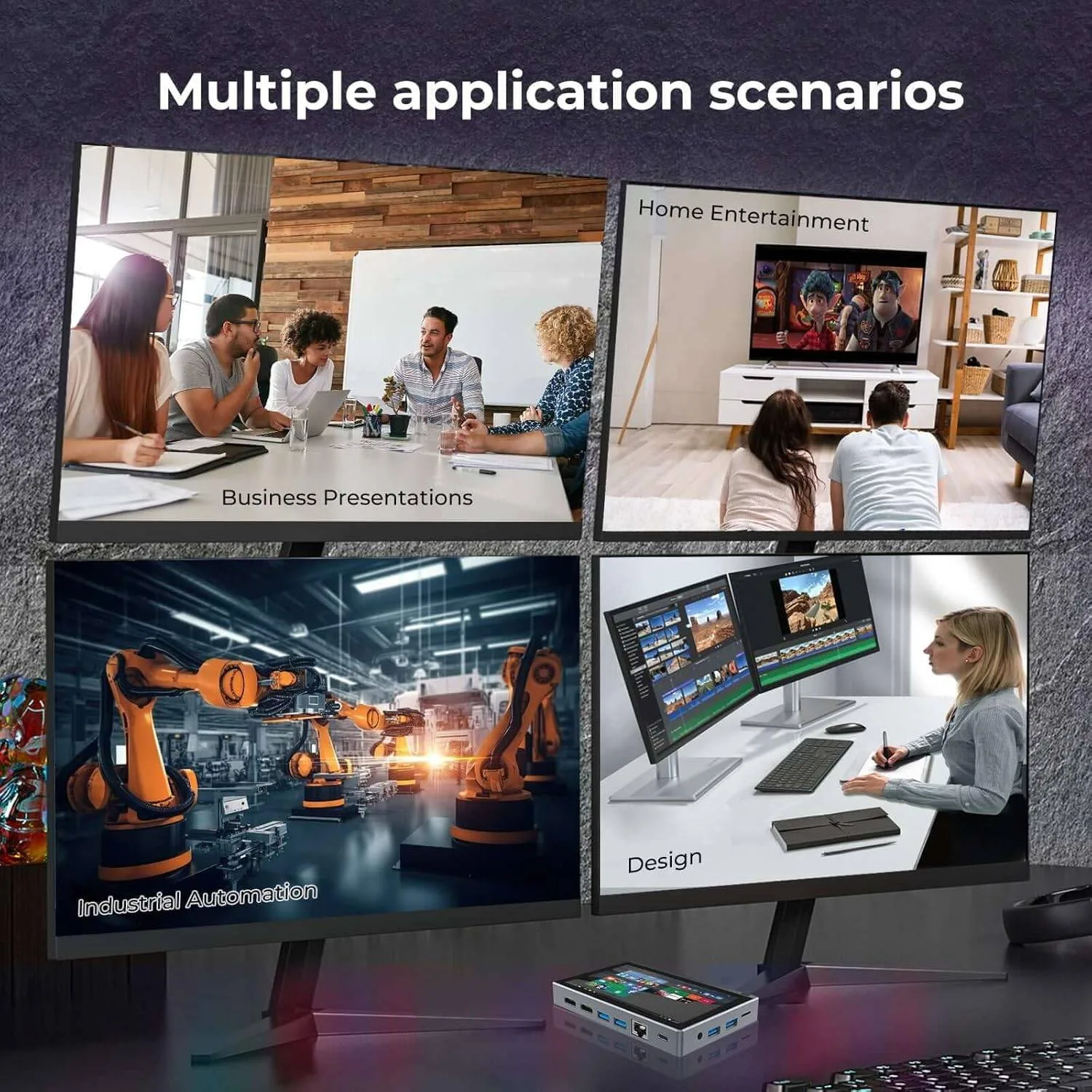 HEIGAOLAPC Mini PC Win 11 PRO ,Intel Celeron J4125 Mini, 8GB ram image indicator(8)