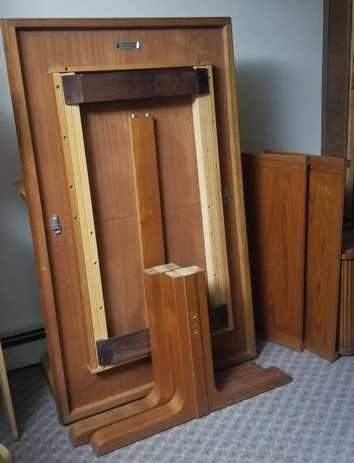 RARE Mid-Century Danish Modern Skovby Teak Dining Table w/Leaves image indicator(5)