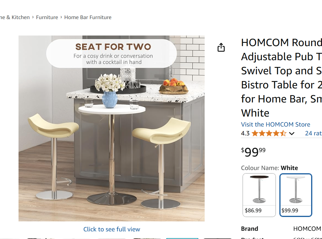 NEW-High Top Bar Table - photo 2