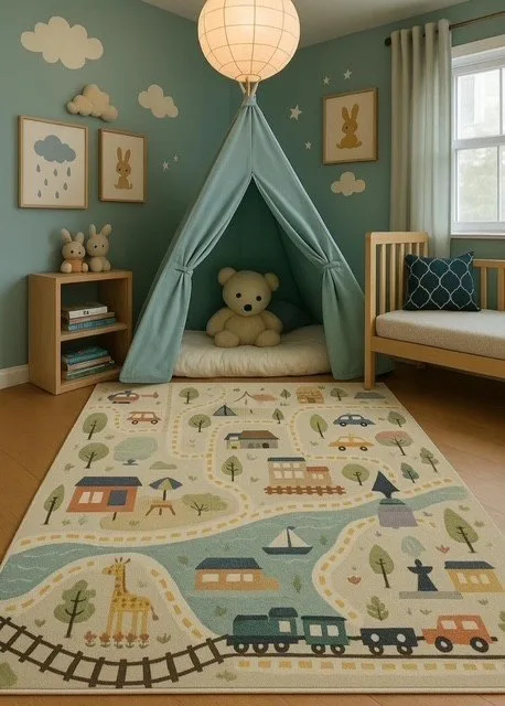 New Kids 5'3" x 7'7" Area Rug image indicator(3)