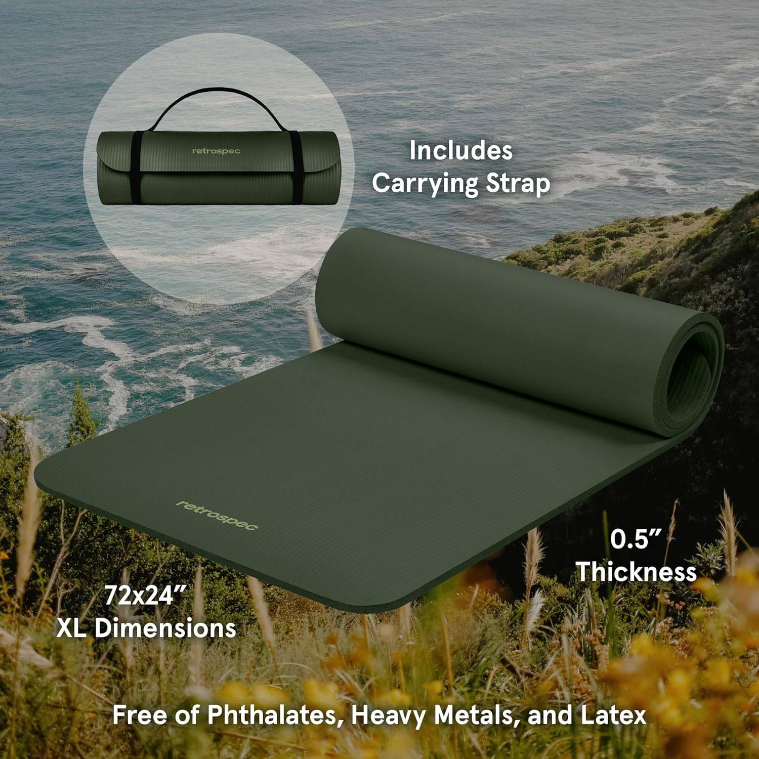 Yoga Mat 1/2 Inch Thick (Like New) - photo 3