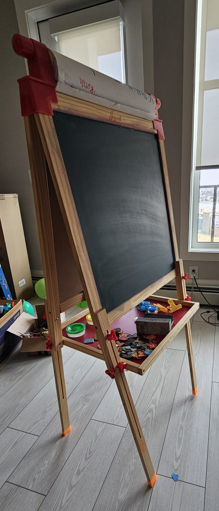 3-in-1 Wooden Kids Art Easel (Board)