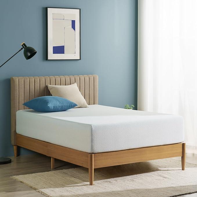 Twin Mattress with Brand new Bedsheet and Brand New Curtains
