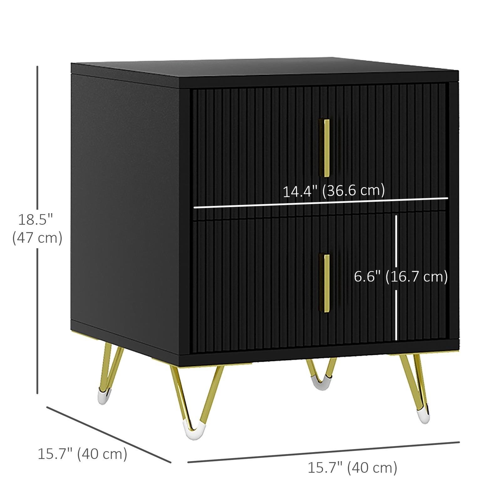 New- HOMCOM Modern Night Bedside Table - photo 3