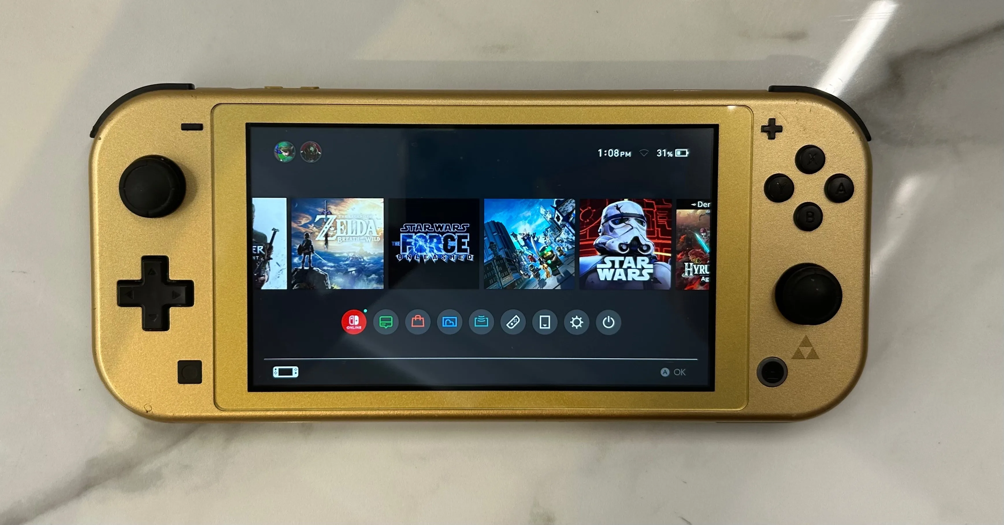 Nintendo Switch Lite Zelda Special Edition thumbnail