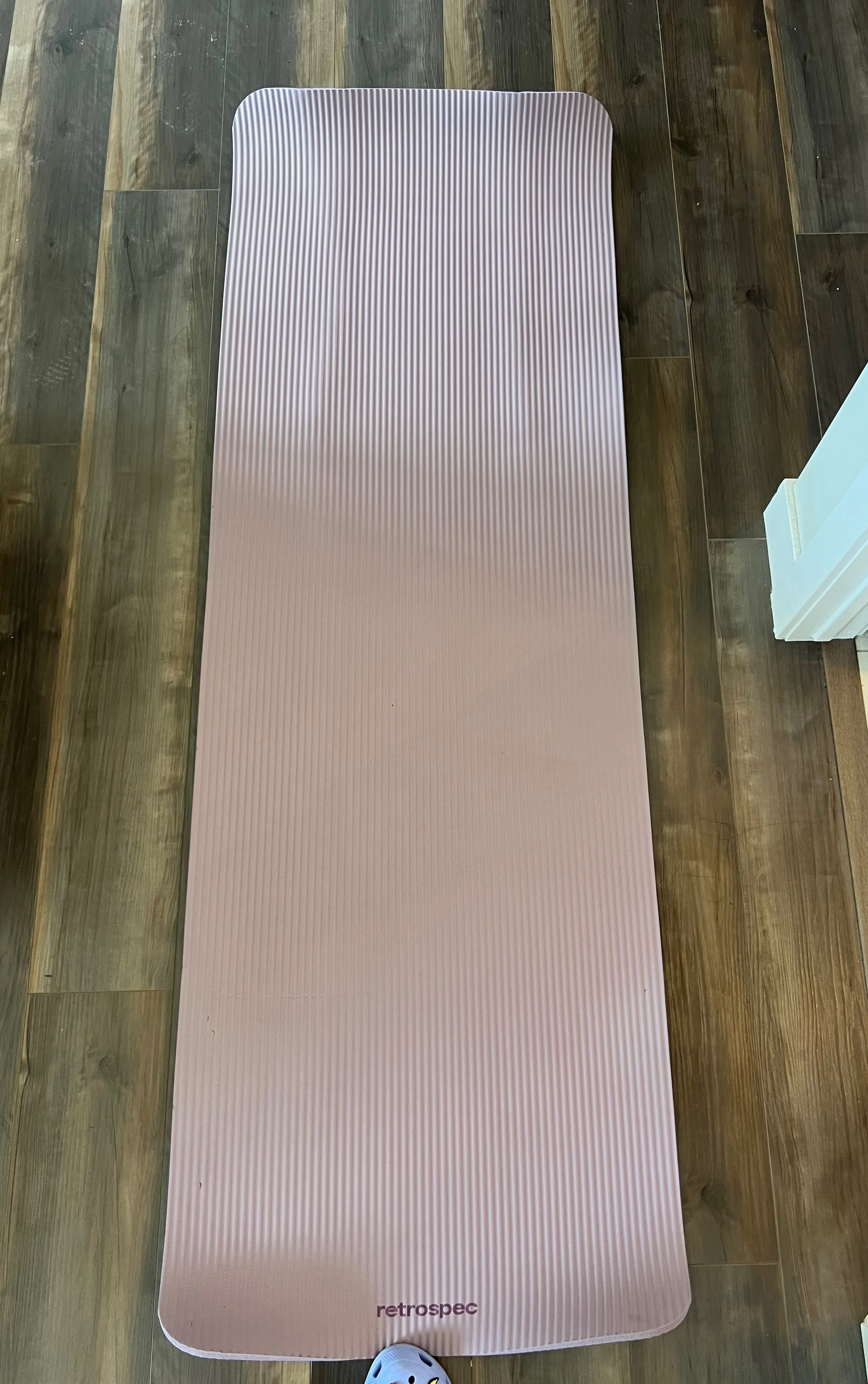 Purple yoga mat - Retrospec Solana 1/2" thick with nylon strap