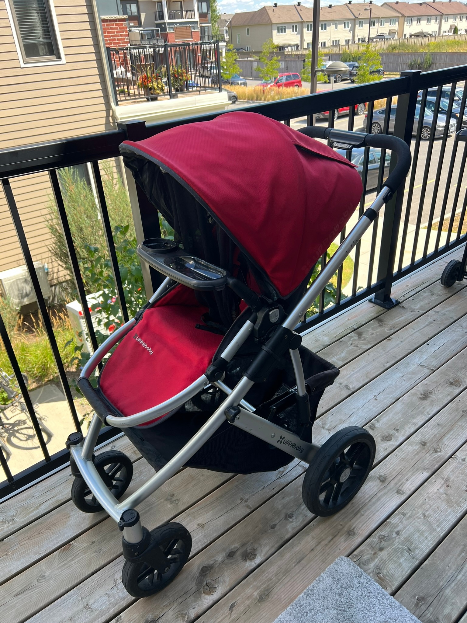 UPPAbaby Vista Stroller + Red Bassinet Set with Accessories - photo 3