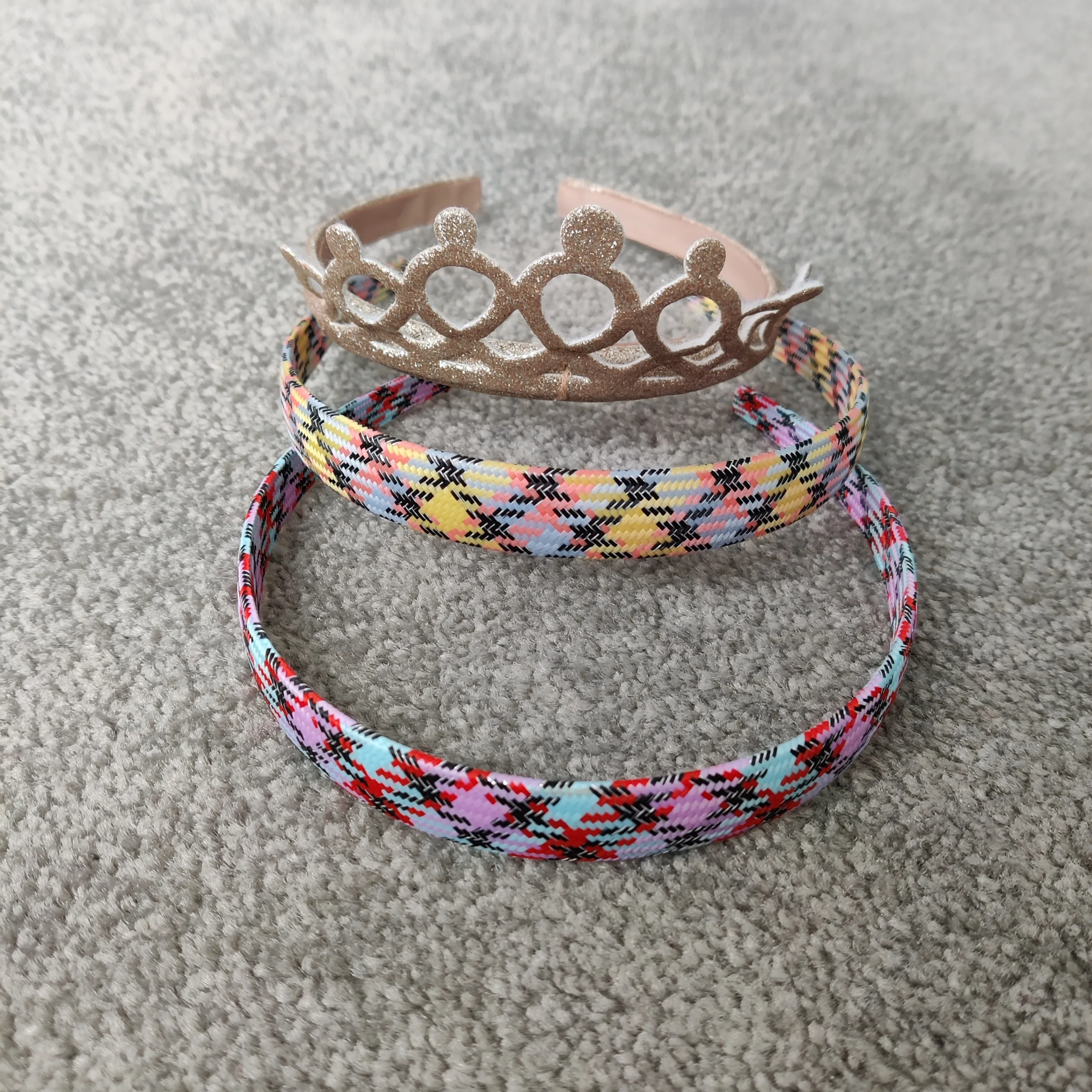 Girl's Set of 3 Hairbands Princess Crown Hair Band thumbnail