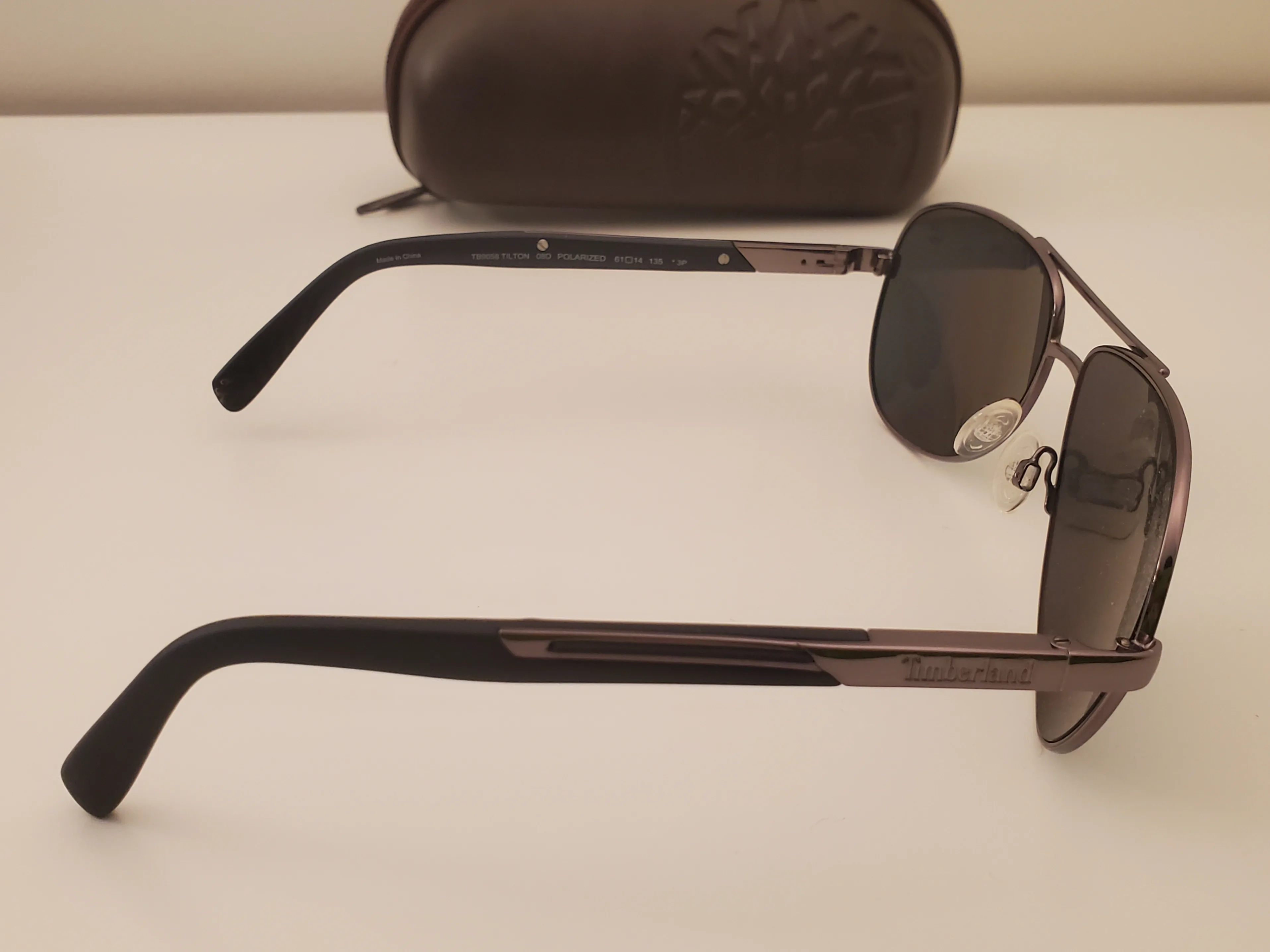 Timberland TB9058-08D Polarized Sunglasses in Gunmetal Grey Lens image indicator(5)