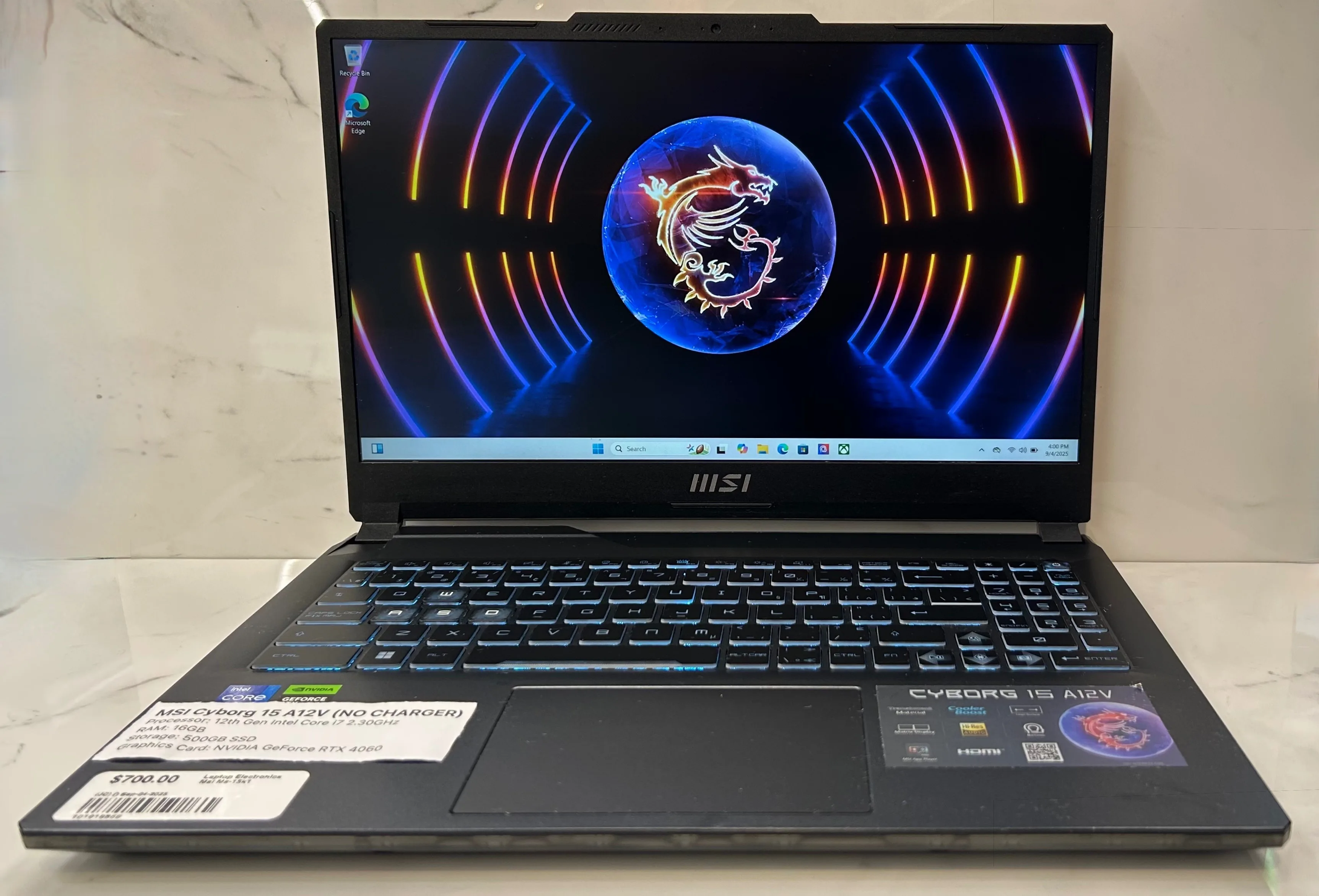 MSI Cyborg 15 A12V Gaming Laptop thumbnail