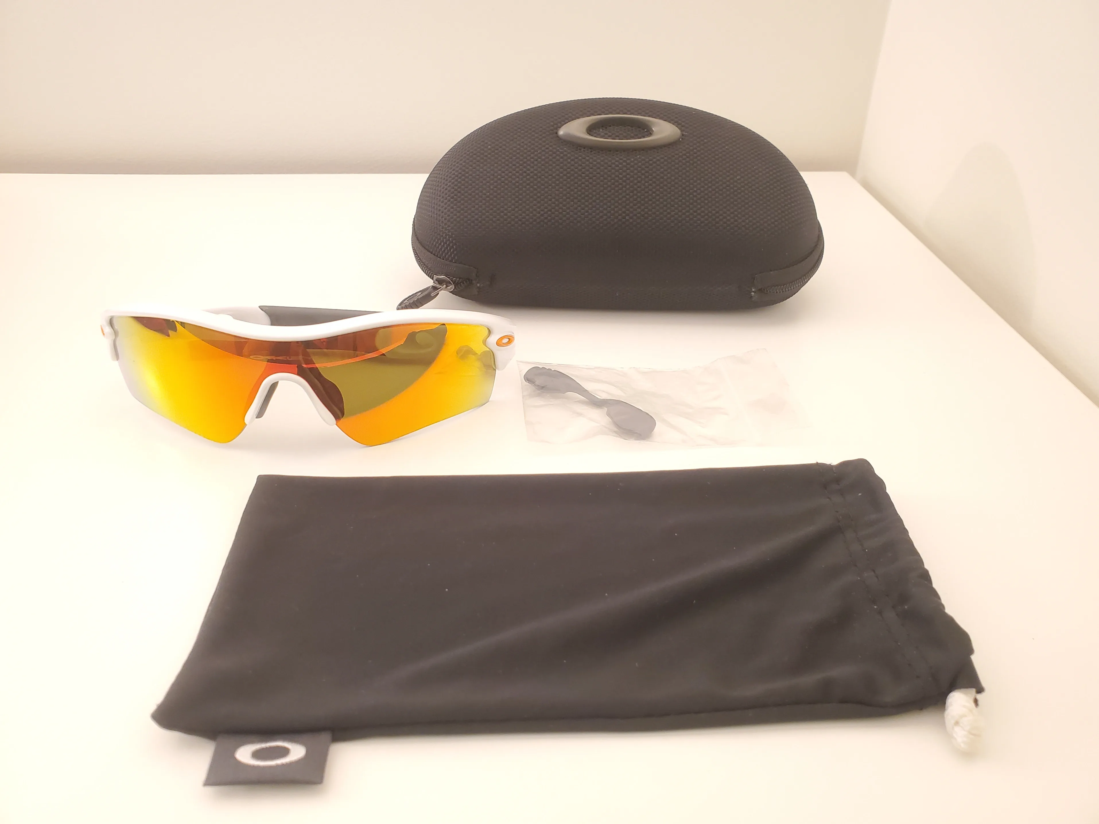 Oakley Radar Path Sunglasses 09-765 Polished White/Fire Iridium thumbnail