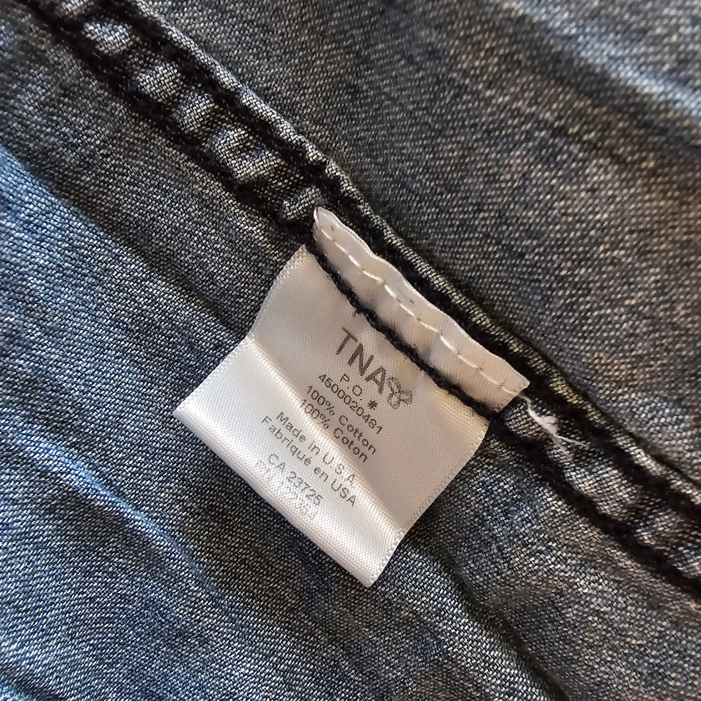 Aritzia TNA Denim Button-up Shirt - Sz S - photo 5