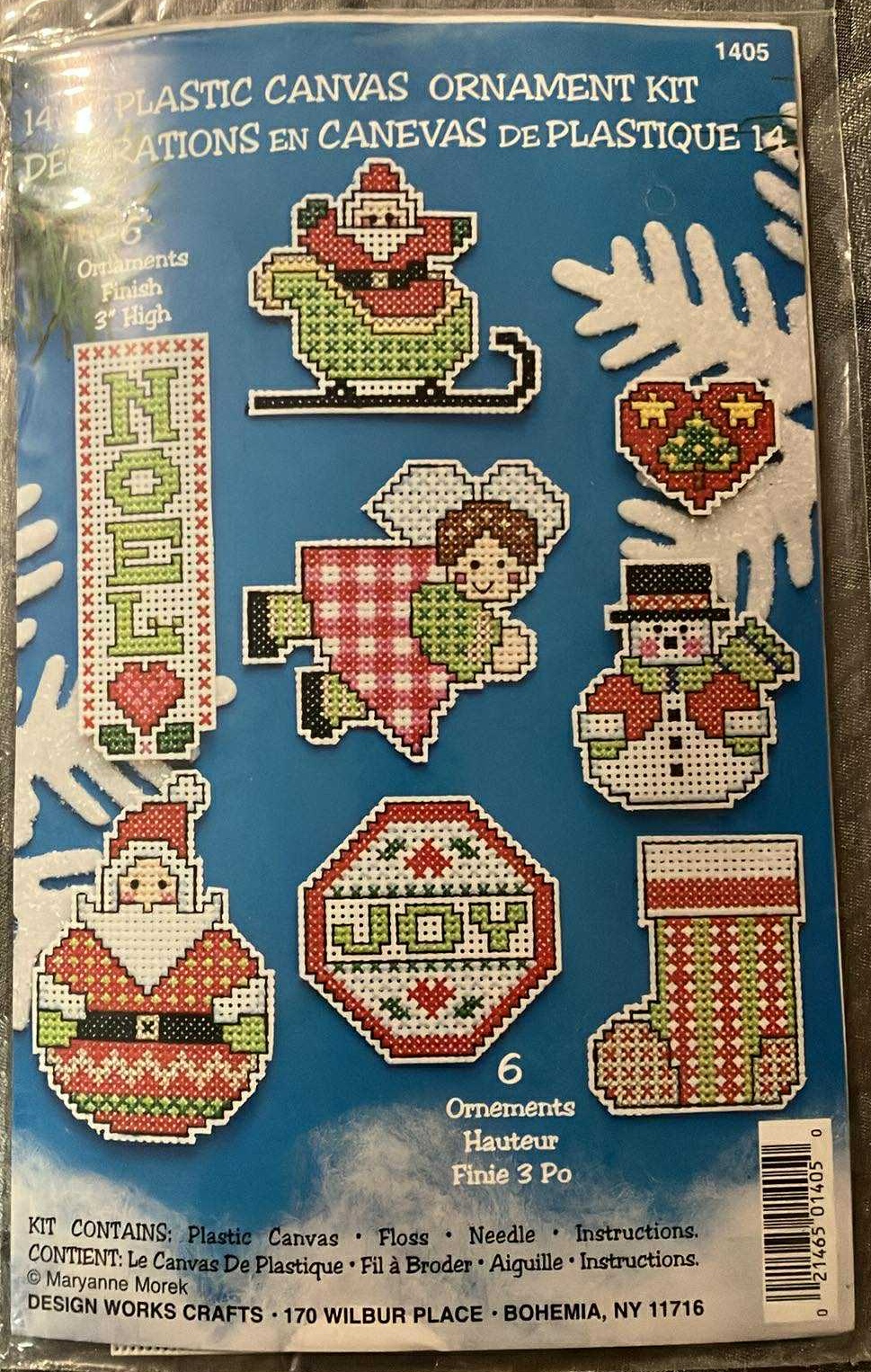 Design Works Plastic Canvas Kit 14ct. Ornaments #1405 (New)