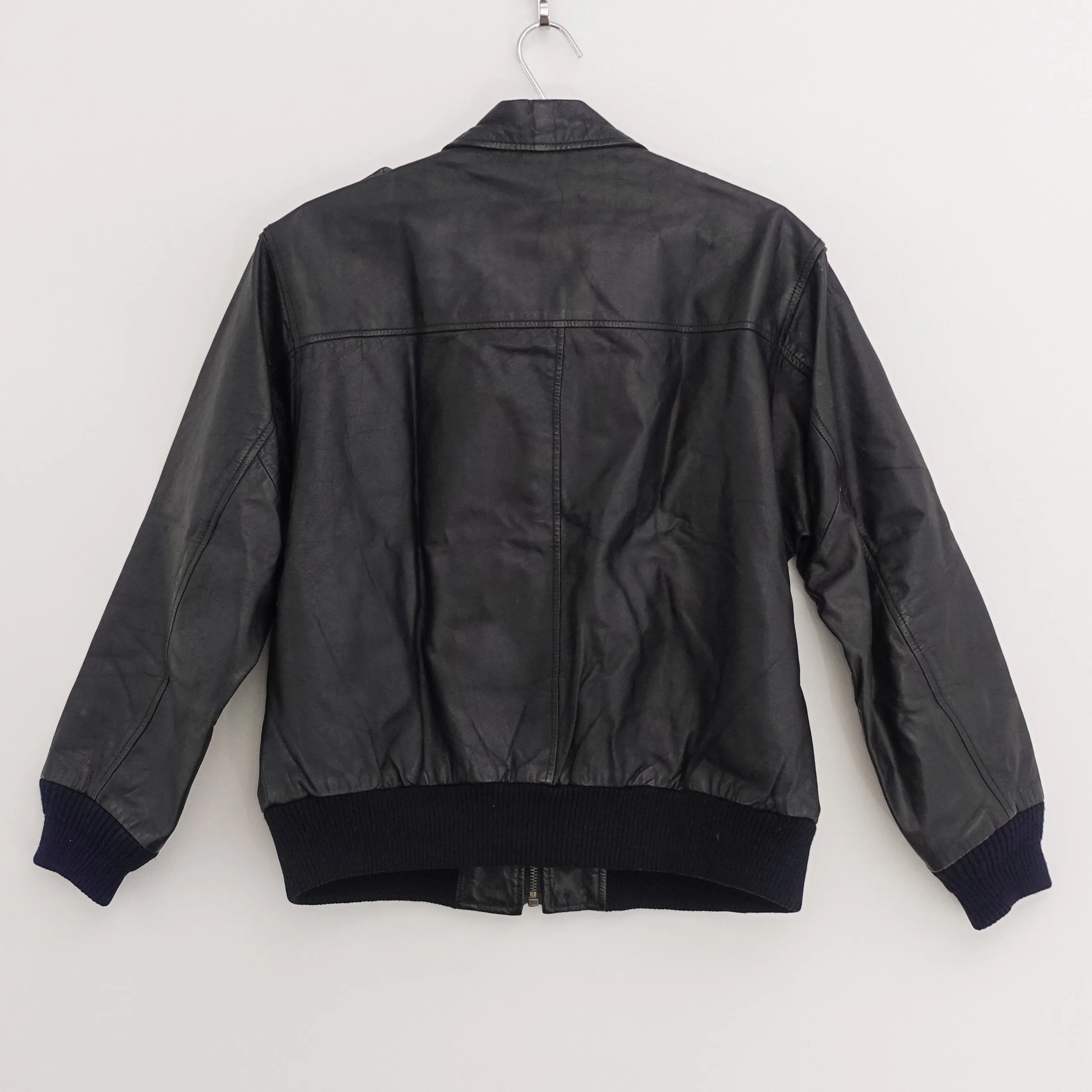 Vintage 70s Classic Leather Jacket - Small image indicator(2)